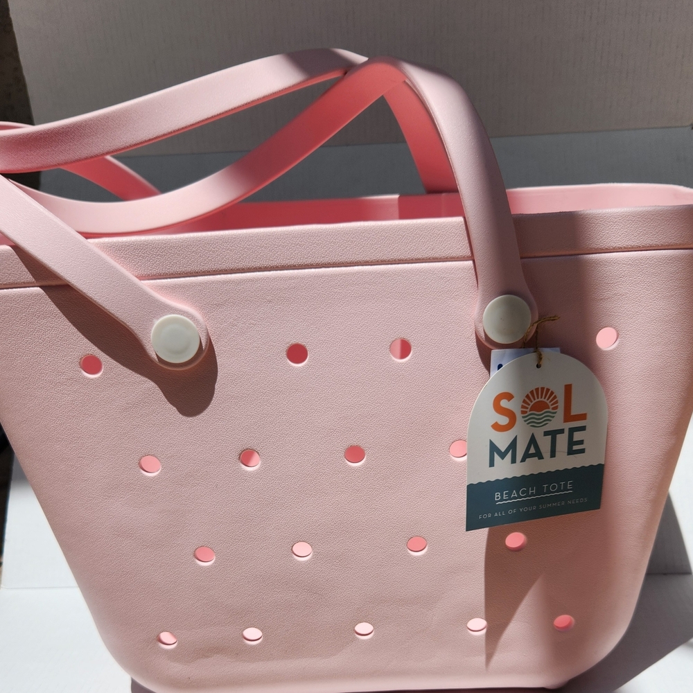 Sol Mate Pink Rubber Beach Tote